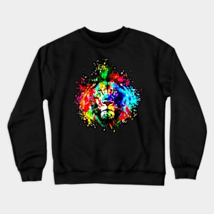 lion watercolor Crewneck Sweatshirt
